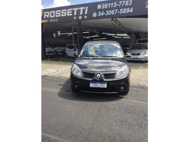RENAULT - SANDERO - 2009/2010 - Preta - R$ 28.500,00